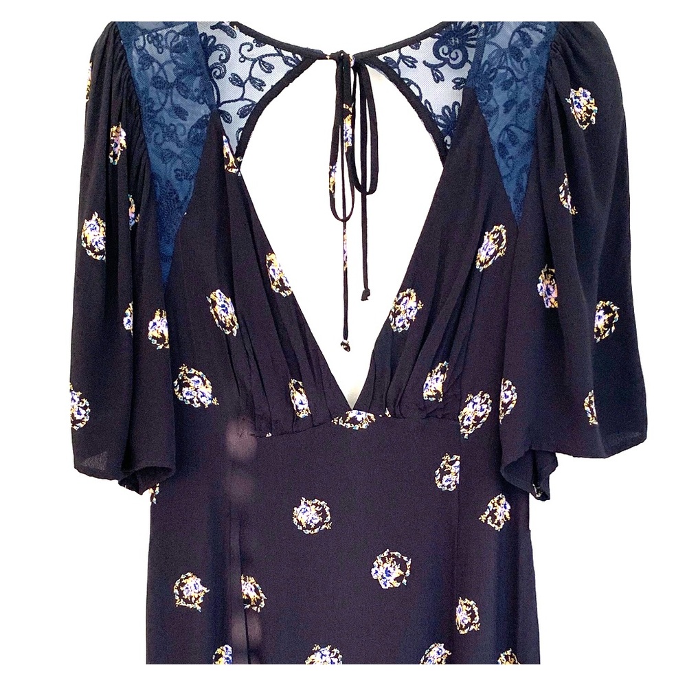 FREE PEOPLE MOCKINGBIRD BACKLESS MINI DRESS
